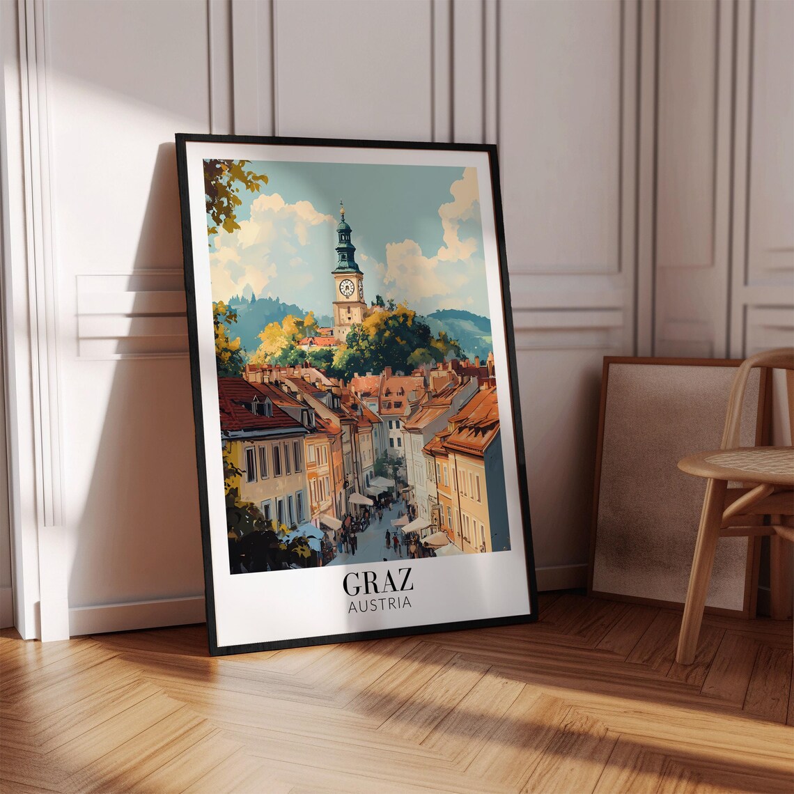 Graz Austria Travel Poster, Wall Hanging Decor - Image 4