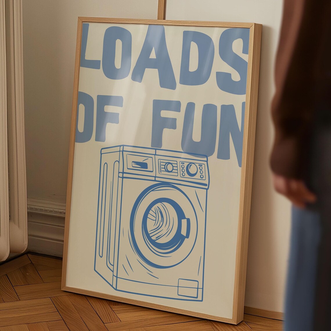 Loads Of Fun Funny Laundry Minimalist Art Print