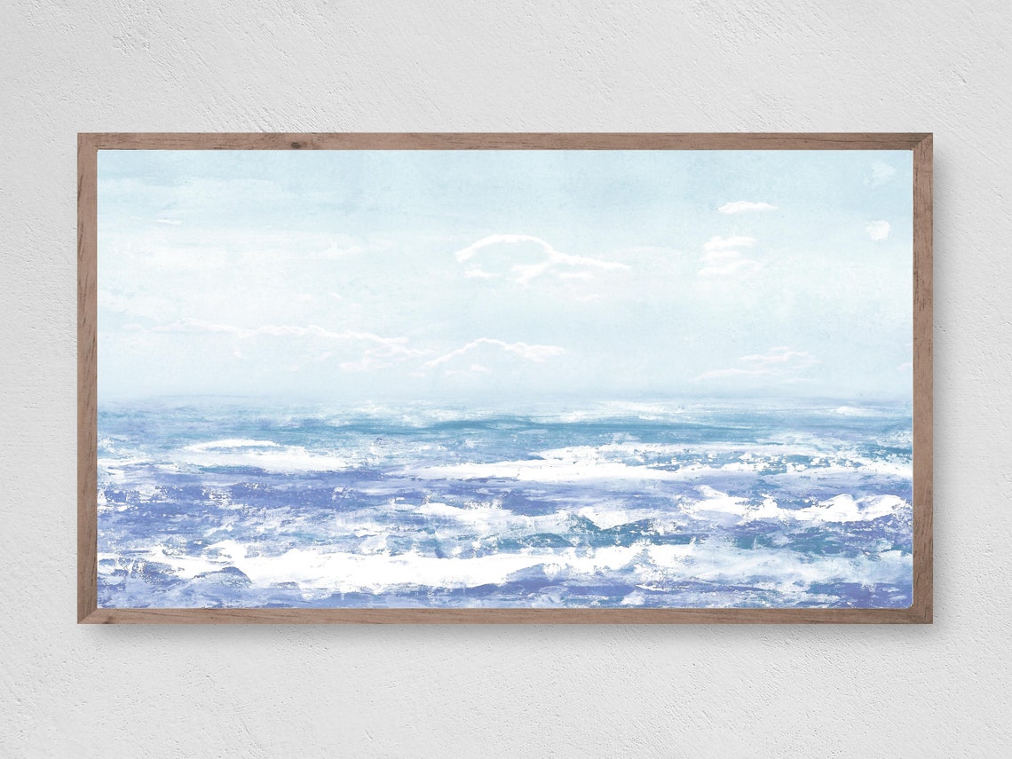Abstract Ocean Waves, Wall Art Print