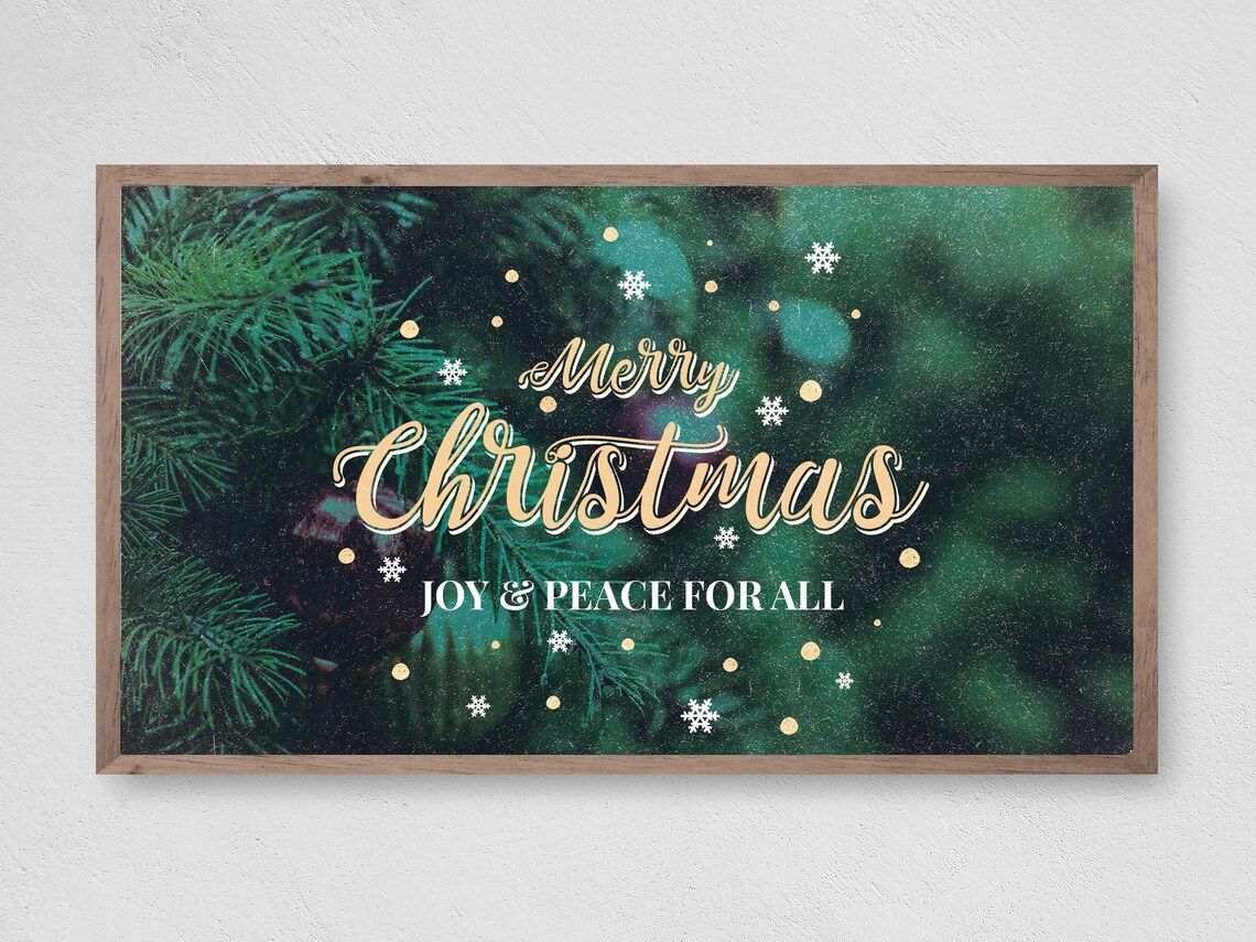 Christmas Peace For All Winter Art Print