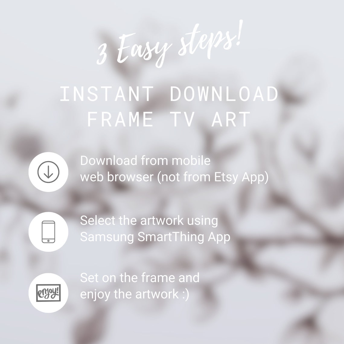 Minimalist Black White Blossom Branch Line Drawing Art Print - Image 2
