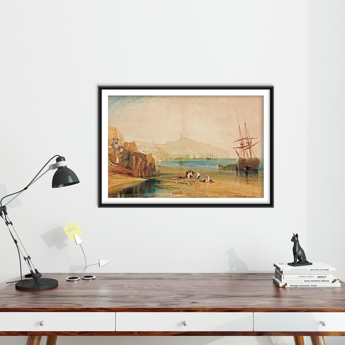 William Turner Scarborough Town And Castle Art Print - Image 3