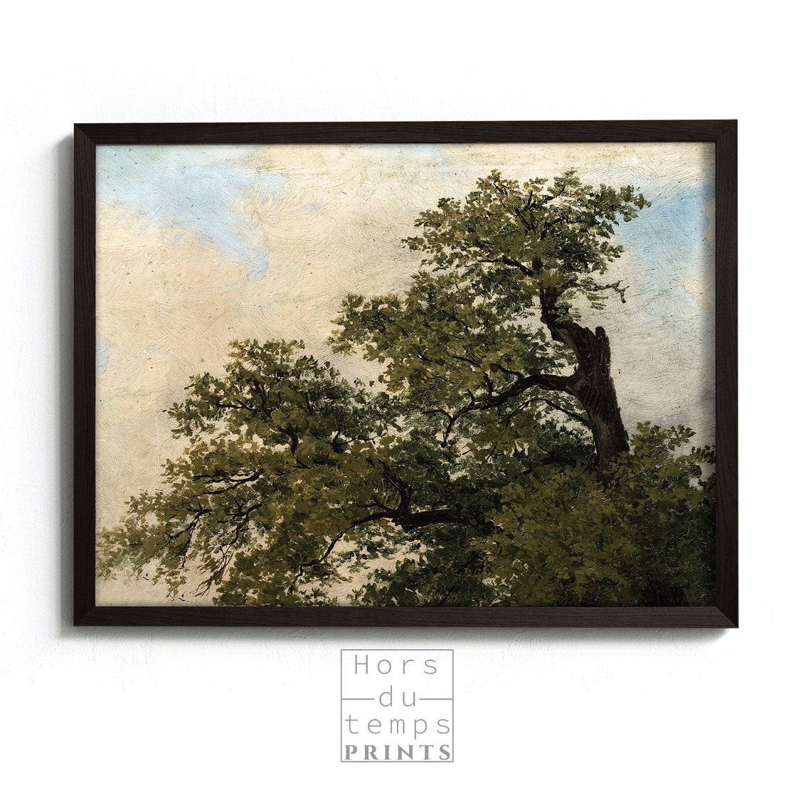 Vintage Tree Painting Rustic Cottage Farmhouse Art Hors Du Temps Prints - Image 2