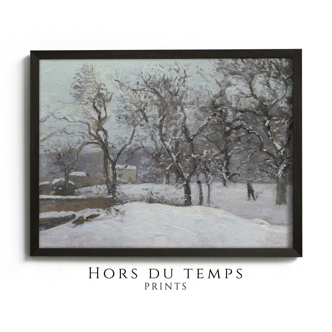 Snow Covered Forest Winter Vintage Landscape Painting Art Poster