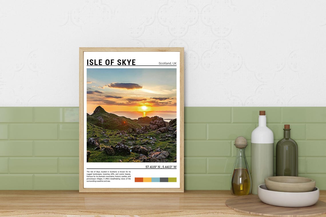 Isle Of Skye Print Isle Of Skye Poster Isle Of Skye Wall Art Isle Of Skye Travel Isle Of Skye Artwork Scotland England - Image 3