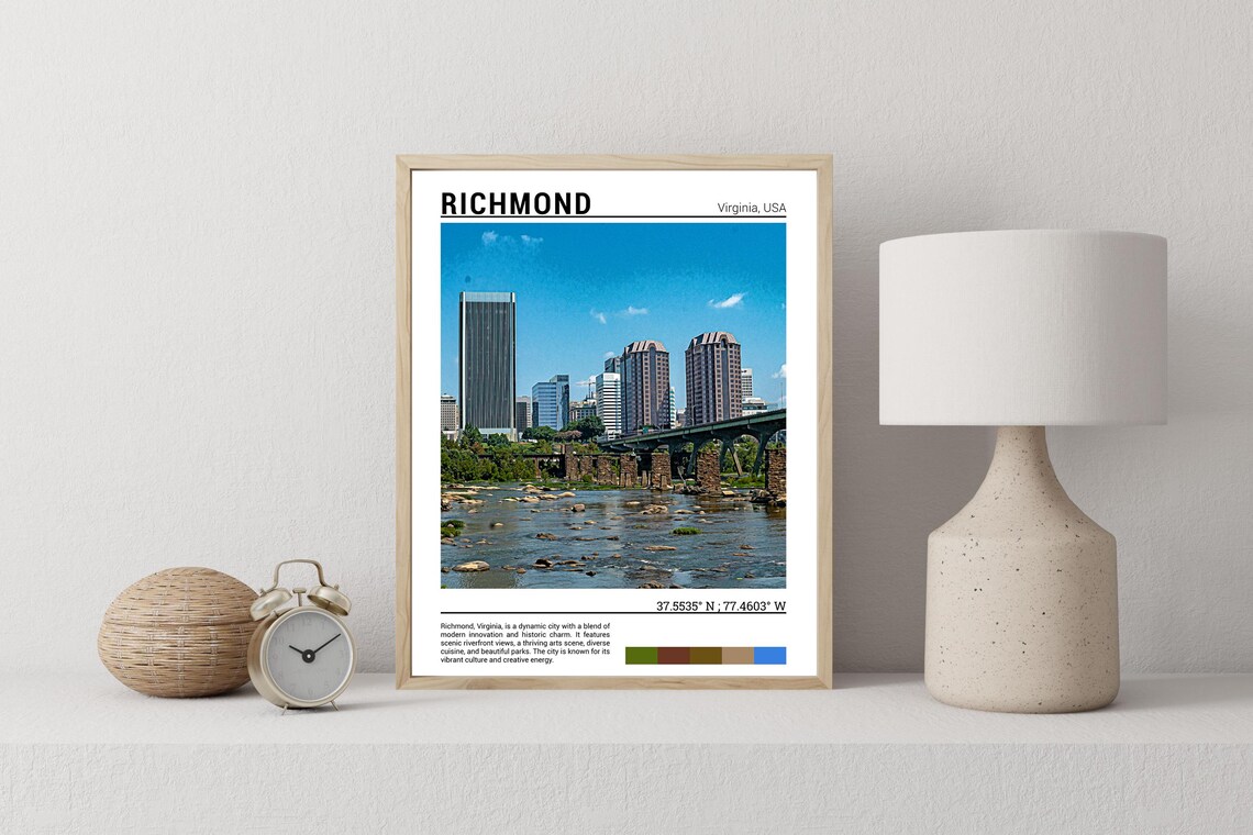Richmond Travel Poster, Virginia Wall Art Print - Image 2