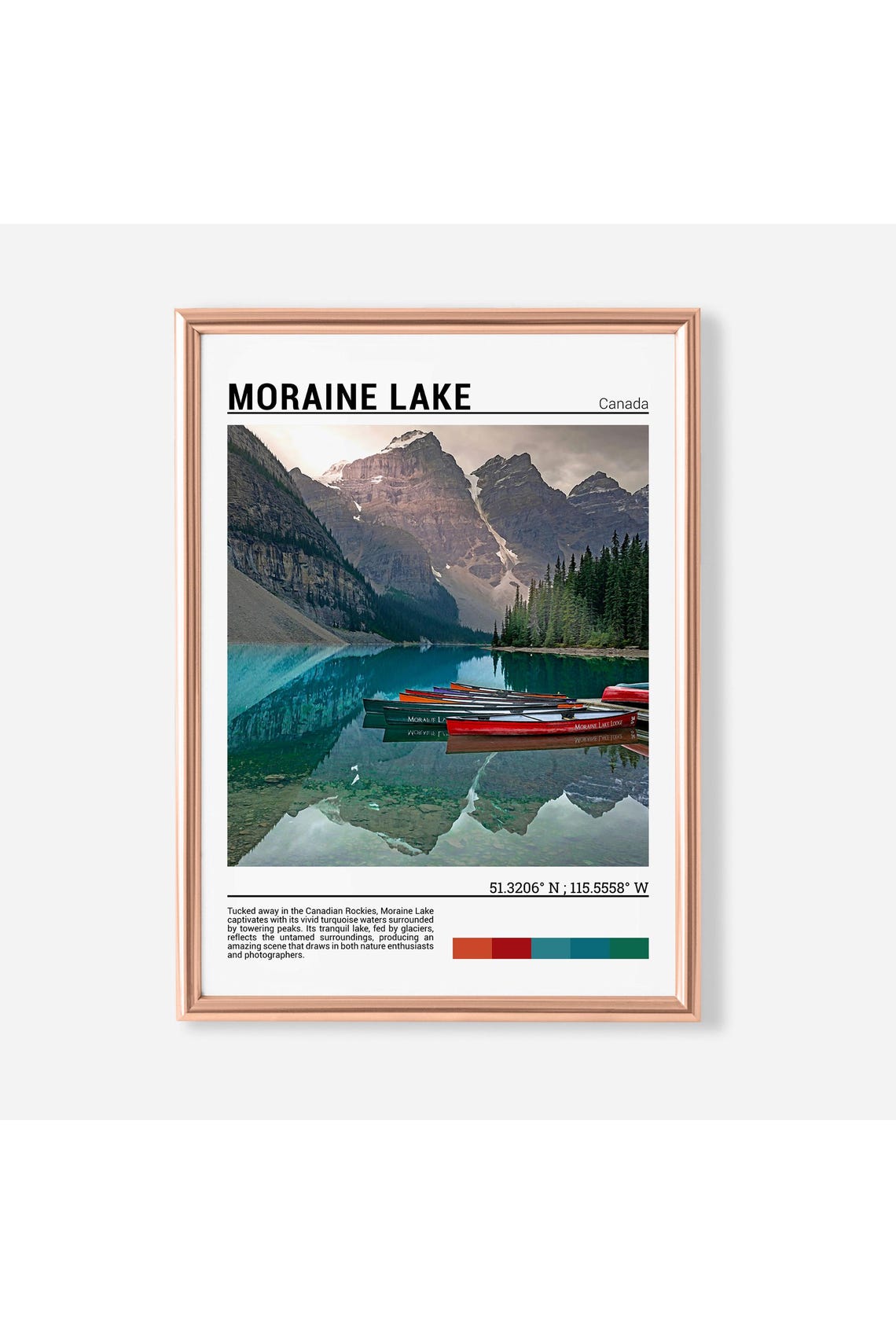 Moraine Lake Wall Art Moraine Lake Poster Moraine Photo Moraine Lake Photography Moraine Lake Travel Poster Moraine Lake Canada