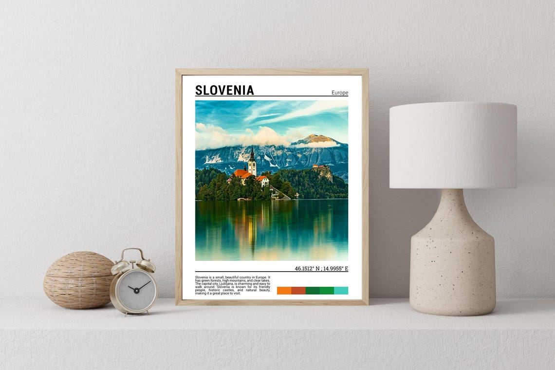 Slovenia Poster Print Slovenia Wall Art Slovenia Photography Slovenia Photo Slovenia Decor Slovenia Europe - Image 2