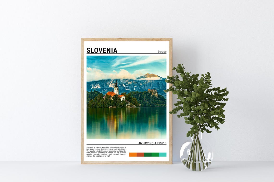 Slovenia Poster Print Slovenia Wall Art Slovenia Photography Slovenia Photo Slovenia Decor Slovenia Europe - Image 5