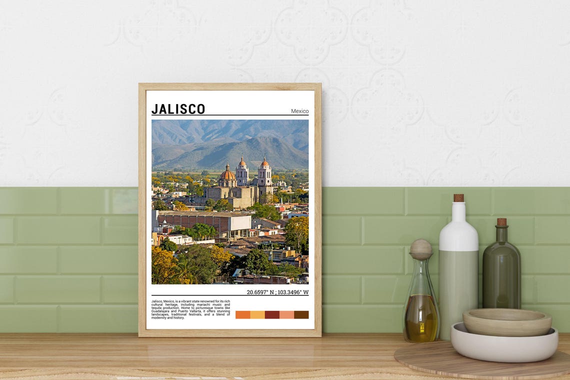 Jalisco Wall Art Print Mexico Photo Mexican Home Decor - Image 3