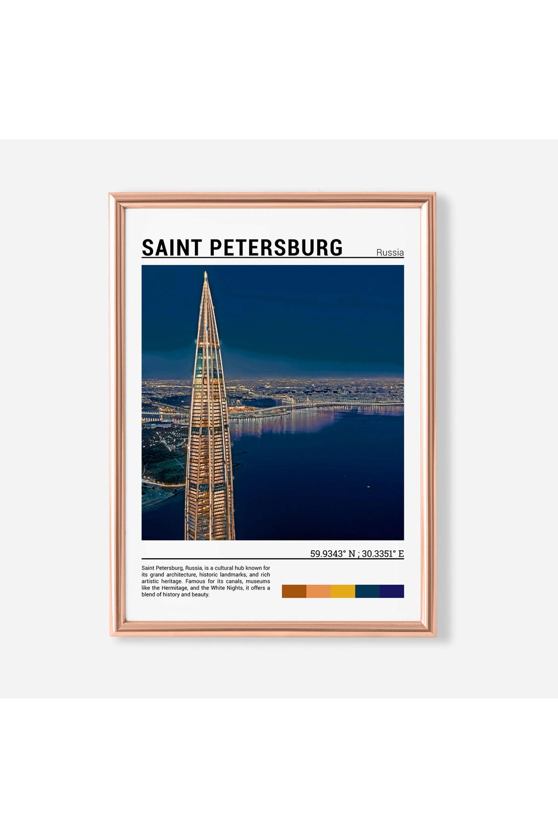 Saint Petersburg Print Saint Petersburg Poster Saint Petersburg Wall Art Saint Petersburg Travel Saint Petersburg Art Print