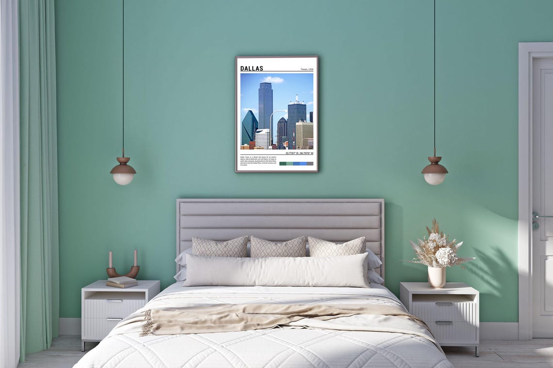 Dallas Print Dallas Poster Dallas Wall Art Dallas Travel Dallas Artwork Dallas Art Dallas Photo Texas Usa - Image 5