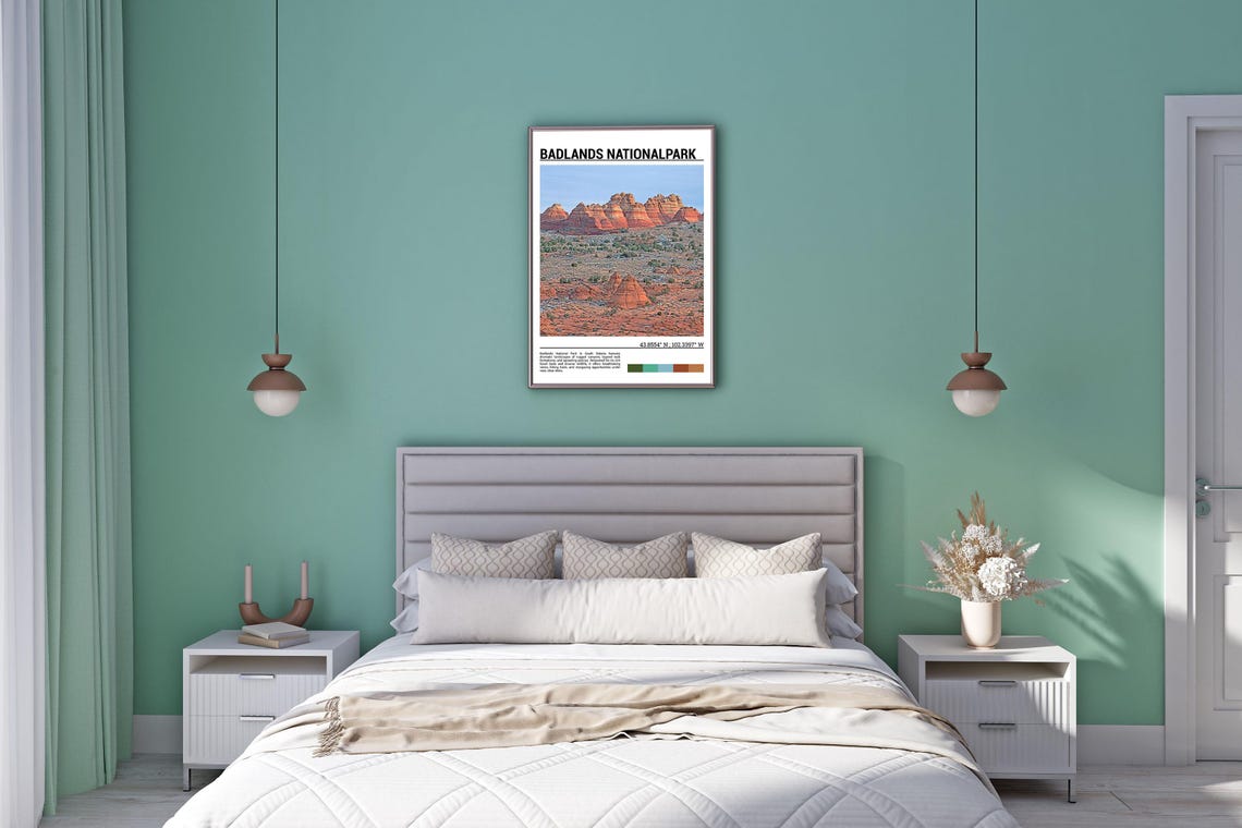 Badlands National Park Print Badlands National Park Poster Badlands National Park Wall Art Badlands National Park Travel South Dakota - Image 5