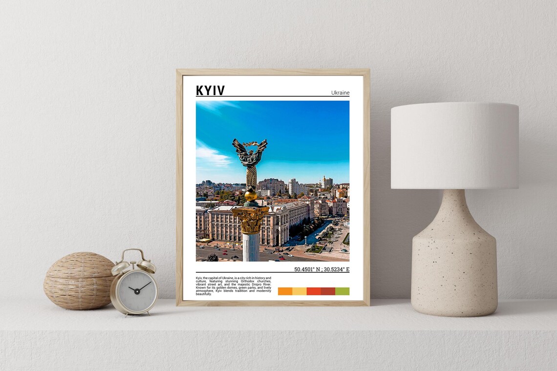Kyiv Ukraine Independence Monument City Square Capital Square Poster - Image 2