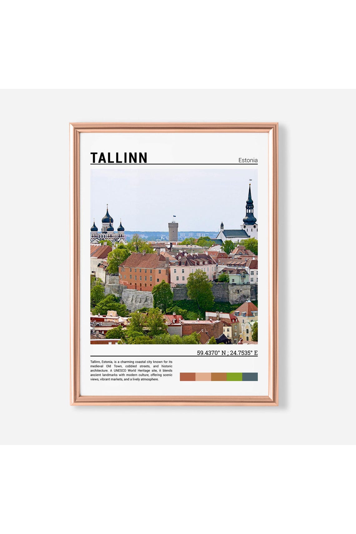 Tallinn Print Tallinn Poster Tallinn Wall Art Tallinn Travel Tallinn Artwork Tallinn Photo Tallinnestonia