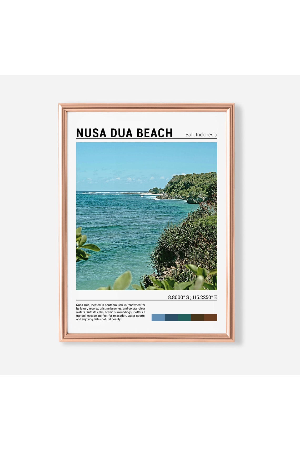 Nusa Dua Beach Print Nusa Dua Beach Poster Nusa Dua Beach Wall Art Nusa Dua Beach Travel Nusa Dua Beach Art Print Bali Photo