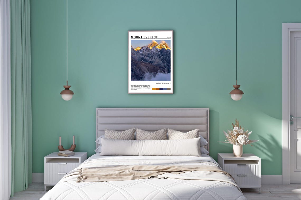 Mount Everest Nepal Golden Sunrise Himalayan Peaks World Summit Poster - Image 5