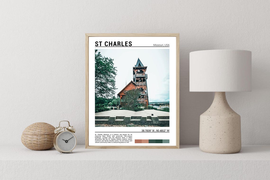St Charles Missouri Wall Art St Charles Poster Print St Charles Print St Charles Photography St Charles Missouri Photo Missouriusa - Image 2