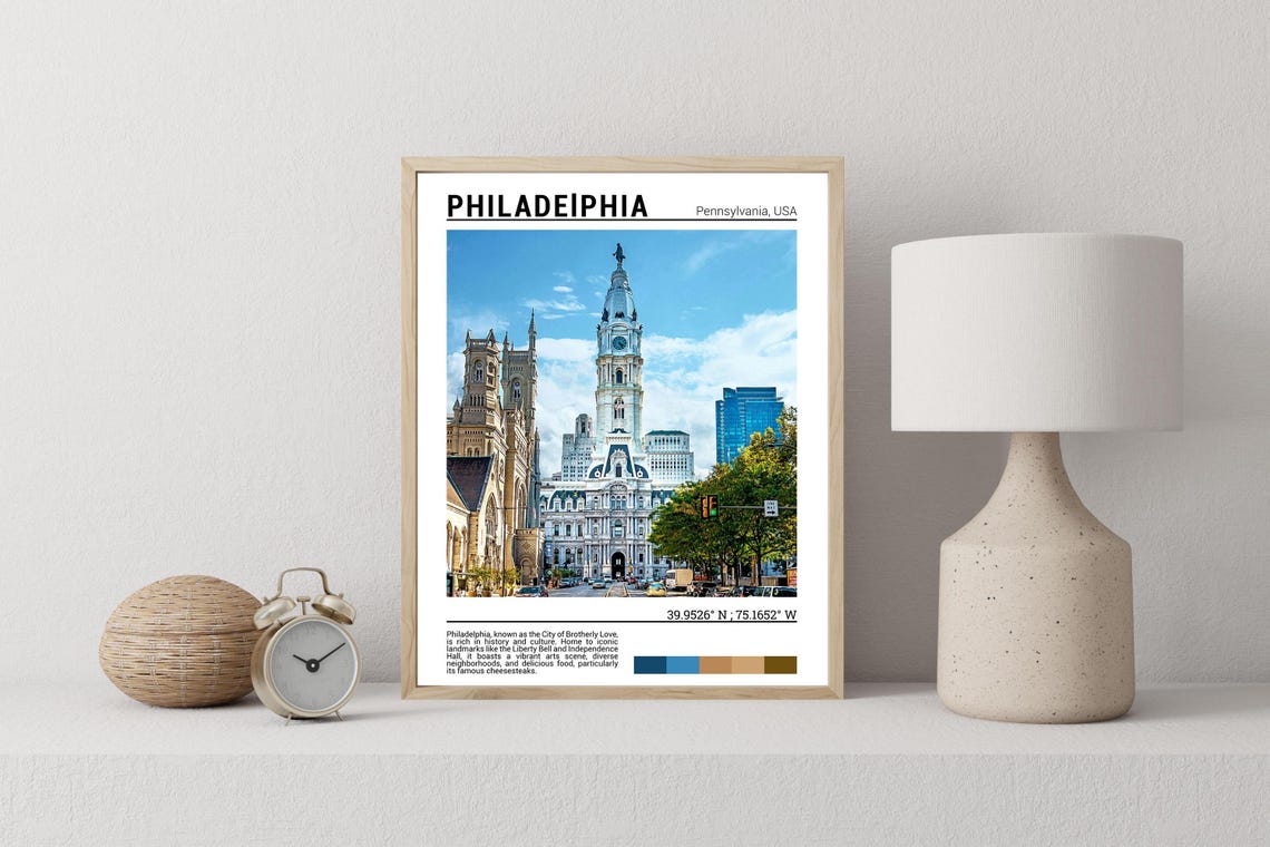 Philadelphia Pennsylvania City Hall William Penn Statue Photo Poster - Image 2