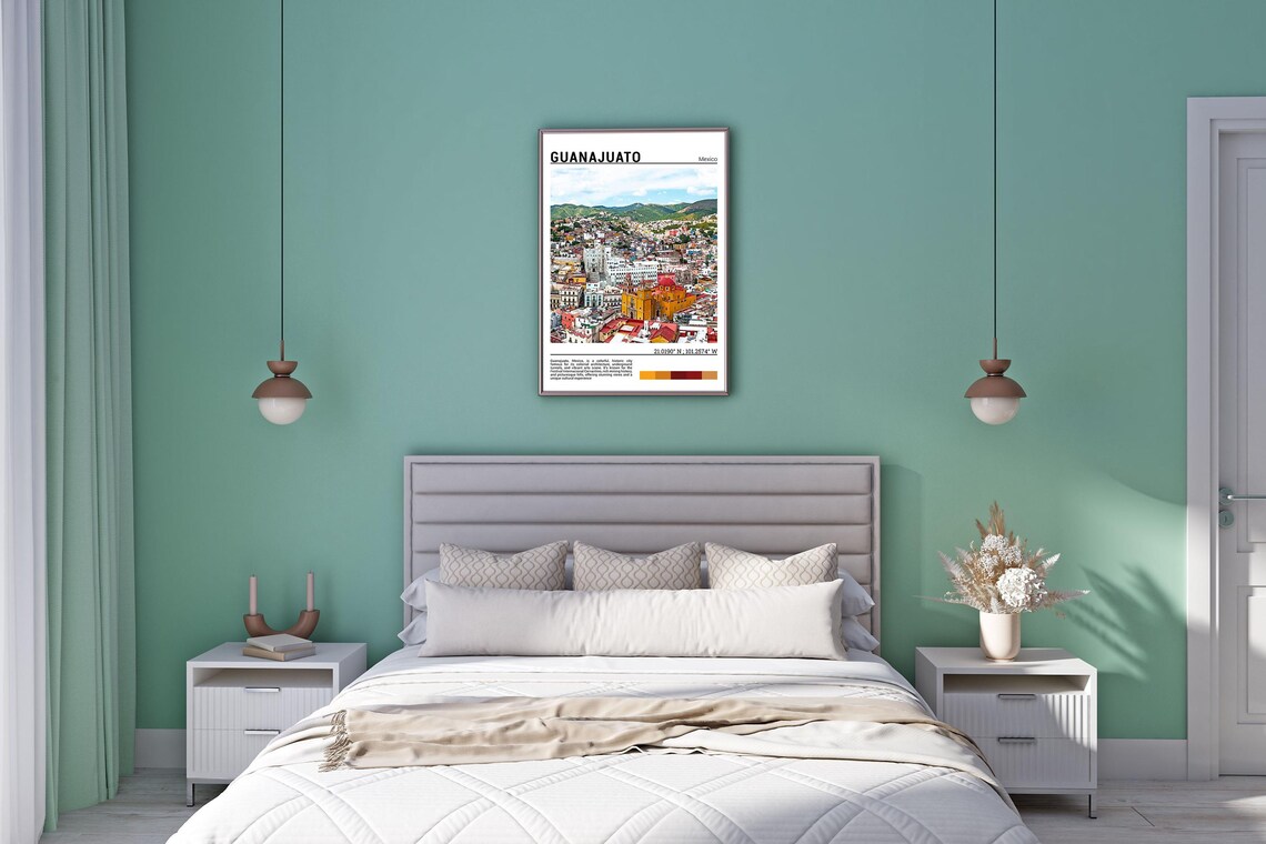 Guanajuato Mexico Travel Poster, Cultural Wall Art - Image 6