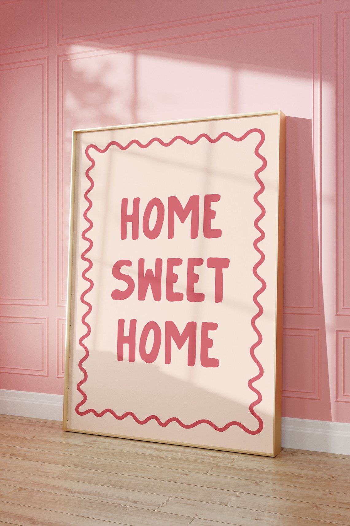 Home Sweet Home Art Print, Bedroom Affirmation Poster
