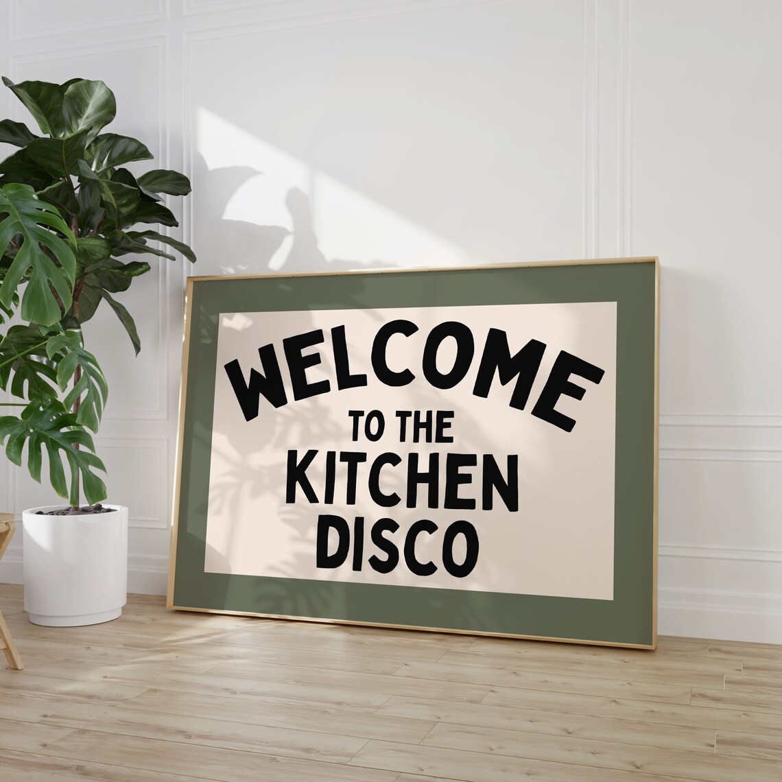 Welcome to the Kitchen Disco Retro Art Print - Image 2