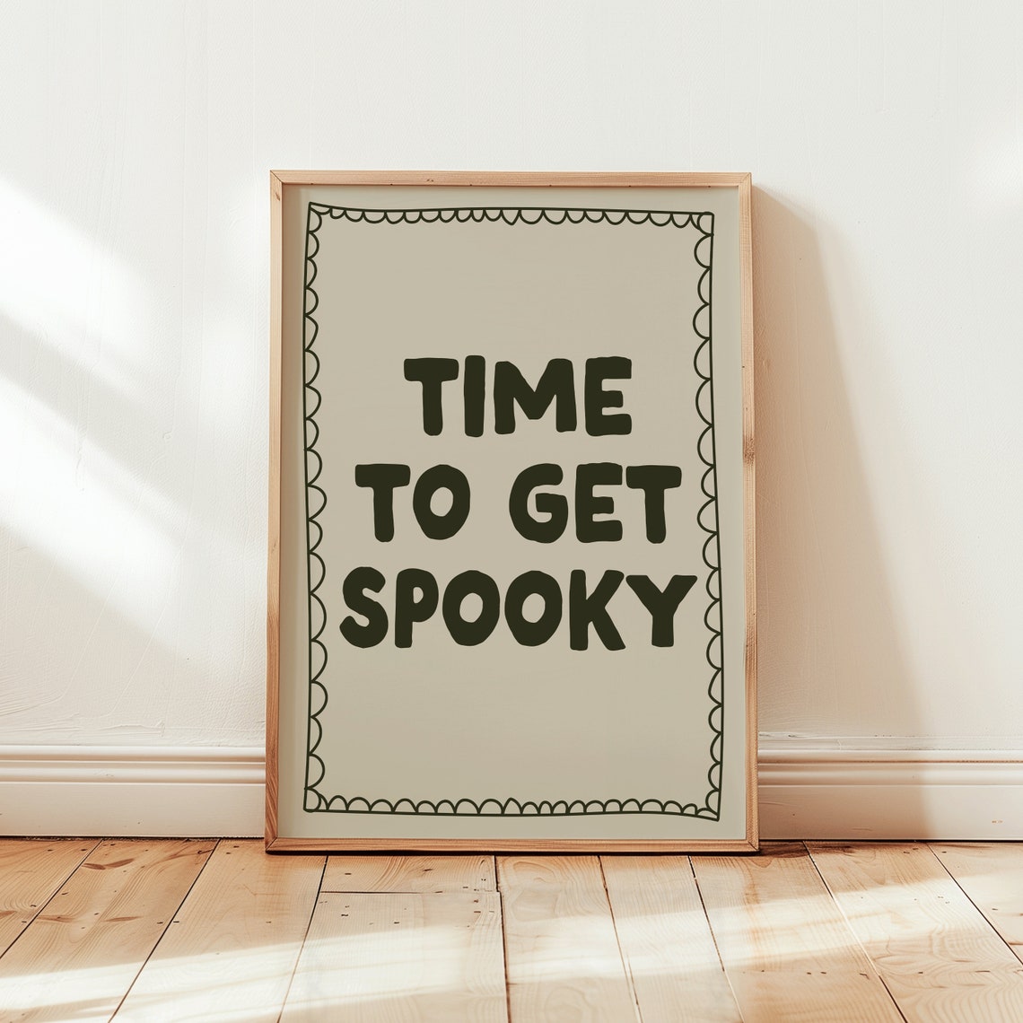 Time To Get Spooky Halloween Quote Bold Typography Fall Decor Poster - Image 2