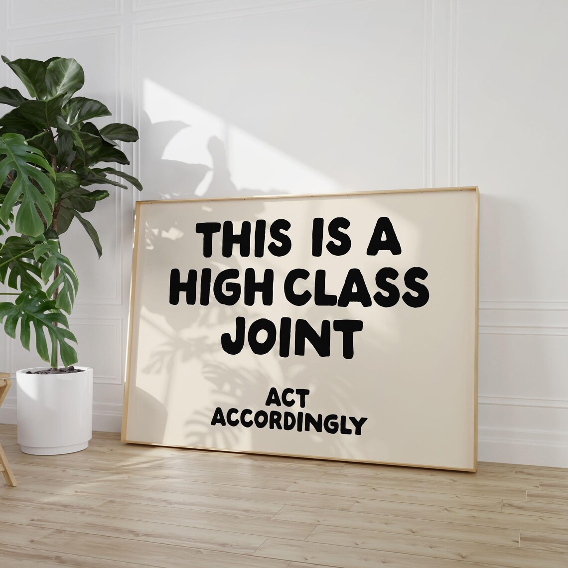 High Class Joint Art Print, Preppy Neutral Decor - Image 2
