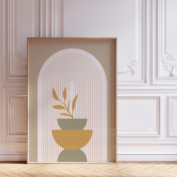 Abstract Minimalist Art Print Boho Home Decor