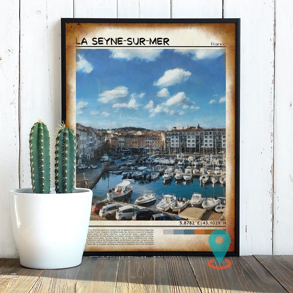 La Seyne Sur Mer Print La Seyne Sur Mer Wall Art La Seyne Sur Mer Poster La Seyne Sur Mer Photo La Seyne Sur Mer France - Image 2