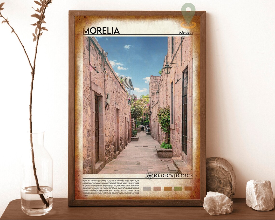 Morelia Print Morelia Poster Morelia Wall Art Morelia Travel Morelia Art Print Morelia Artwork Morelia Photo Morelia Mexico Print - Image 6