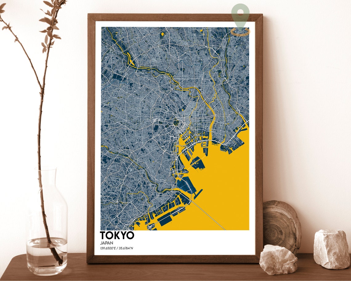 Tokyo Map Tokyo Map Print Tokyo City Map Tokyo Wall Art Tokyo Travel Poster Tokyo Poster Tokyo Photo Tokyo Poster Print Japan Print - Image 6