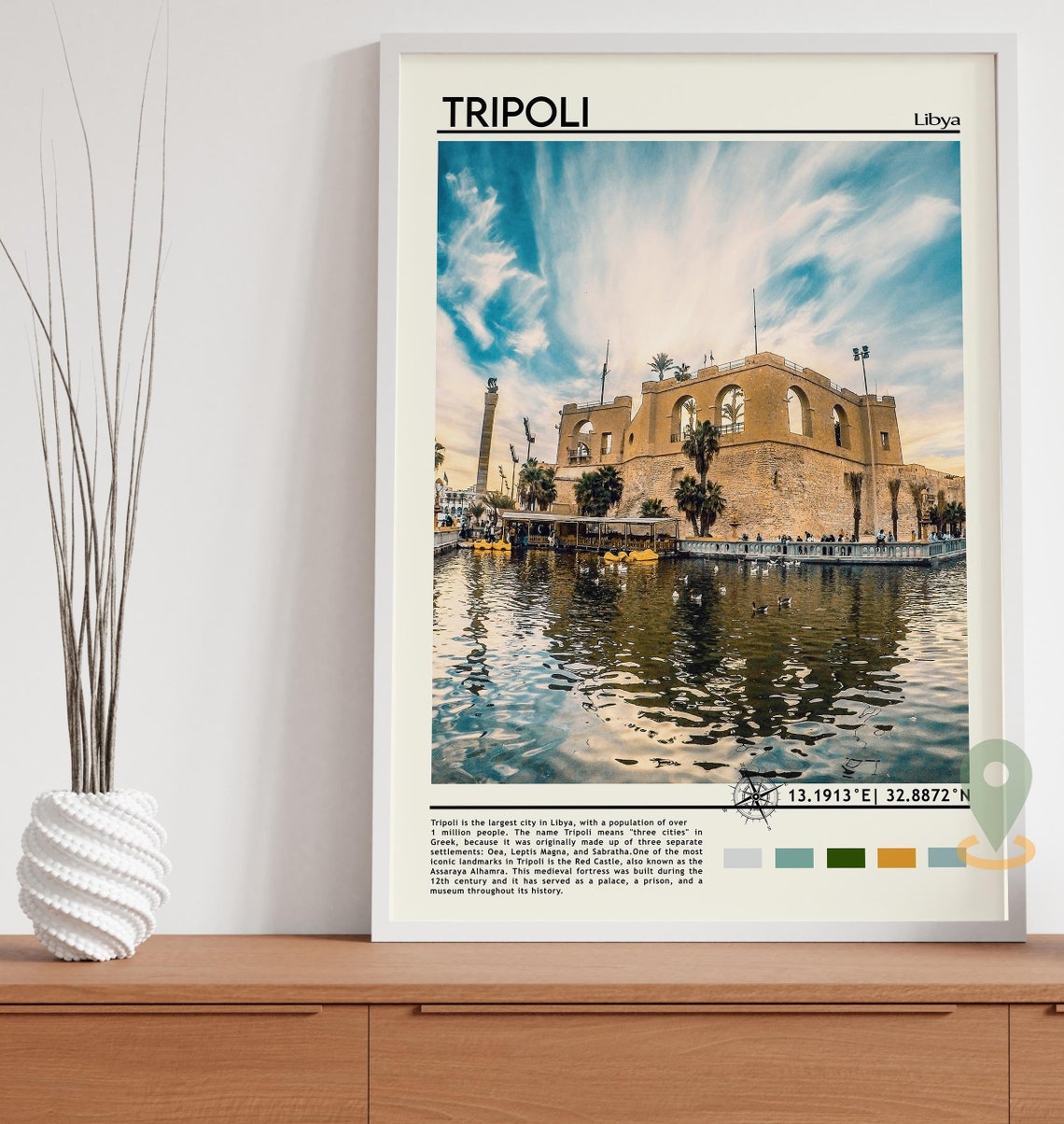 Tripoli Print Tripoli Art Tripoli Poster Tripoli Photo Tripoli Poster Print Tripoli Painting Libya Travel Poster Vintage Poster - Image 4