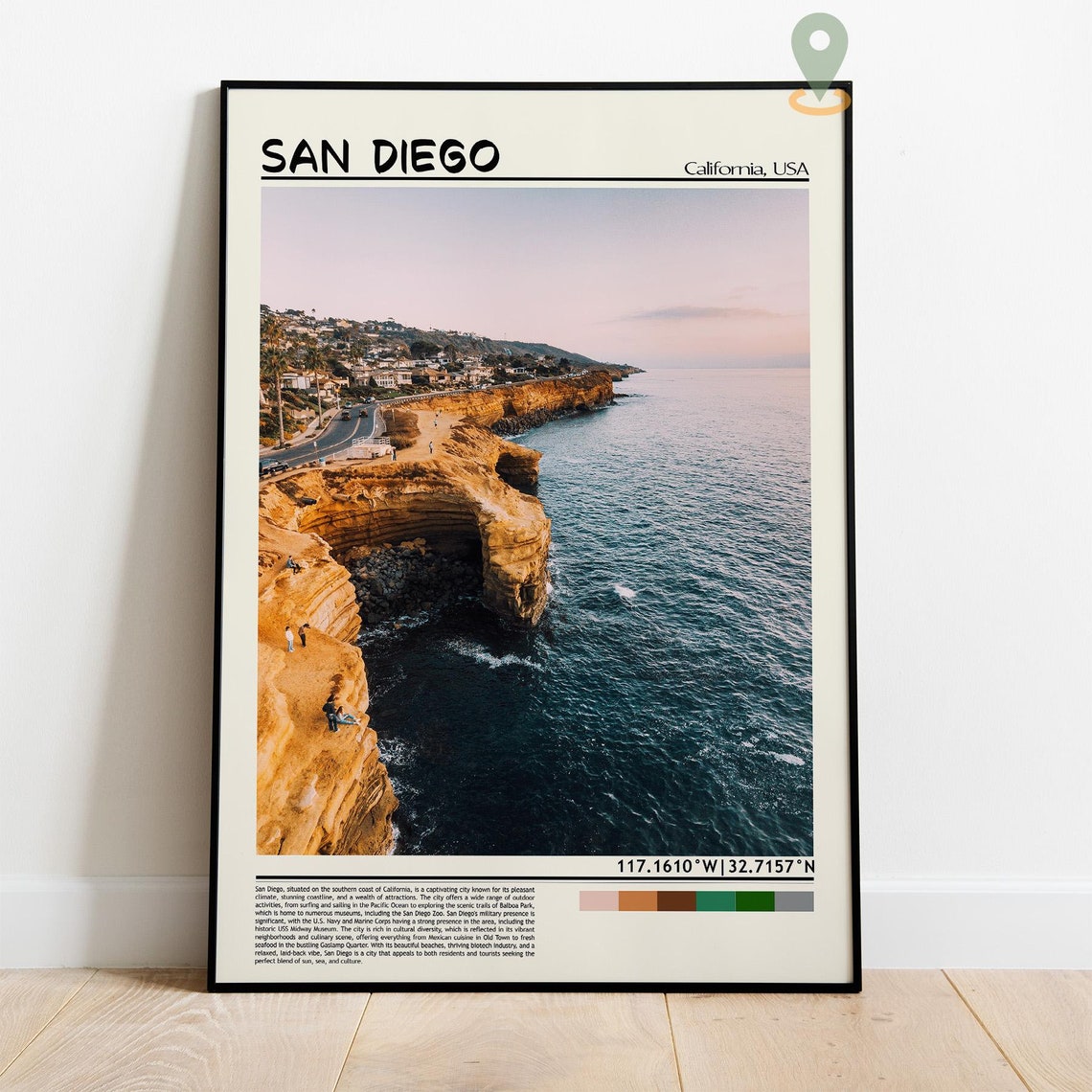San Diego Print San Diego Art San Diego Poster San Diego Photo San Diego Poster Print San Diego Painting California Travel Poster - Image 4
