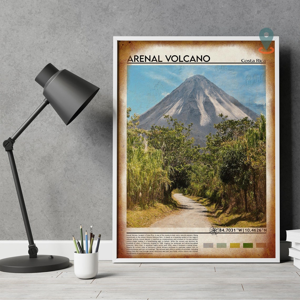 Arenal Volcano Print Arenal Volcano Poster Arenal Volcano Wall Art Arenal Volcano Travel Arenal Volcano Art Print Arenal Volcano Photo - Image 4