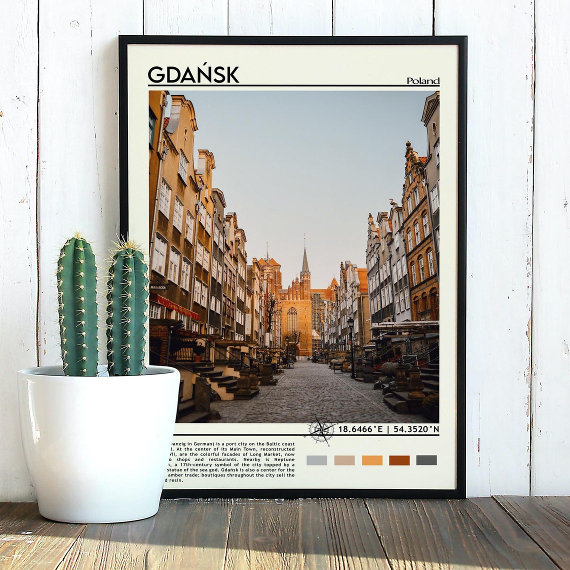 Gdansk Print Gdansk Art Gdansk Poster Gdansk Photo Gdansk Poster Print Gdansk Painting Gdansk Poster Gdansk Art Work Poland Poster - Image 2