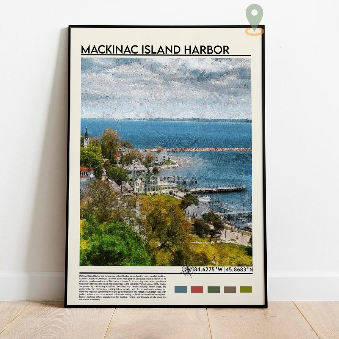 Mackinac Island Print Mackinac Island Poster Mackinac Island Wall Art Mackinac Island Travel Print Mackinac Island Art Print Michigan - Image 2