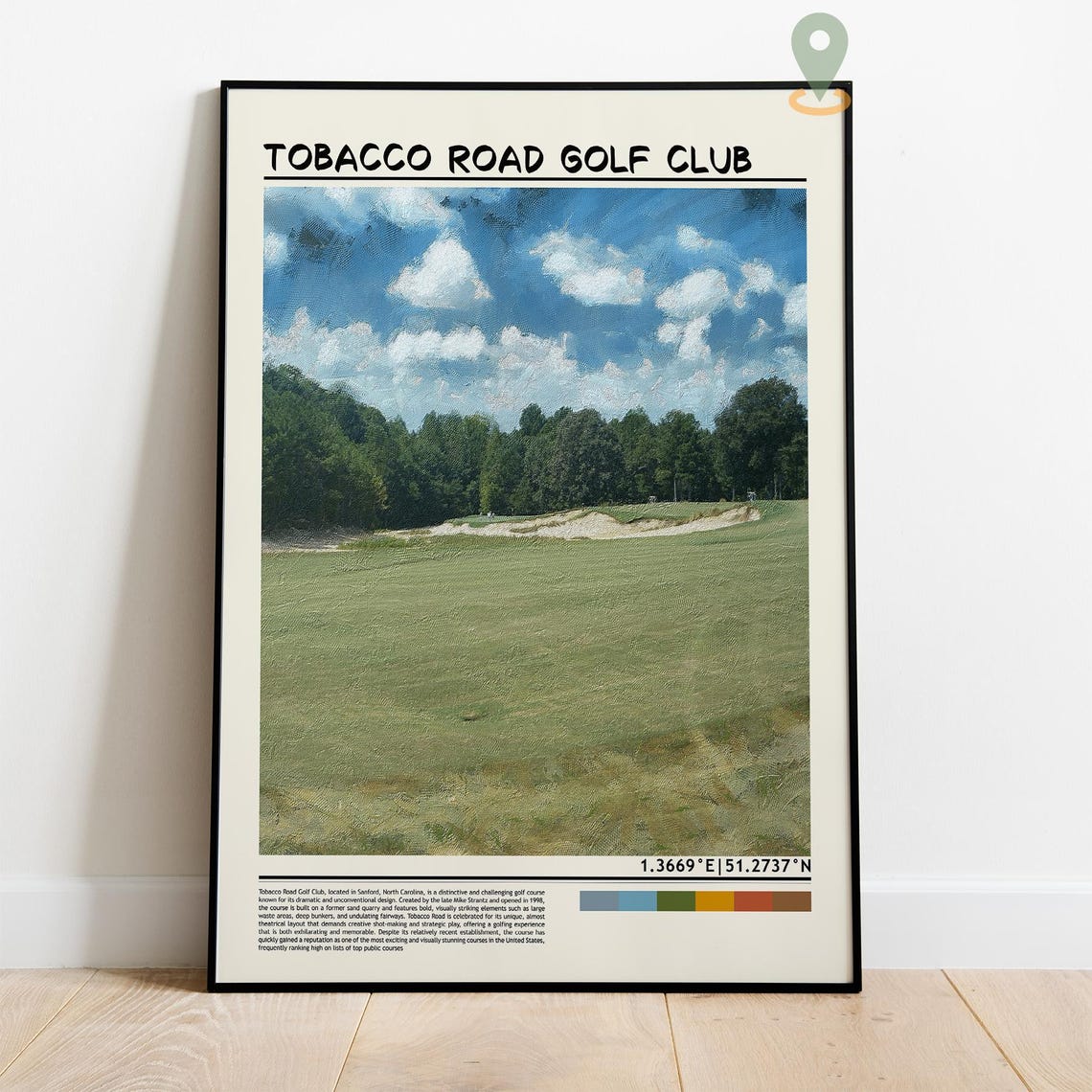Tobacco Road Golf Club Fairway Bunker Sandhills Course Poster - Image 4