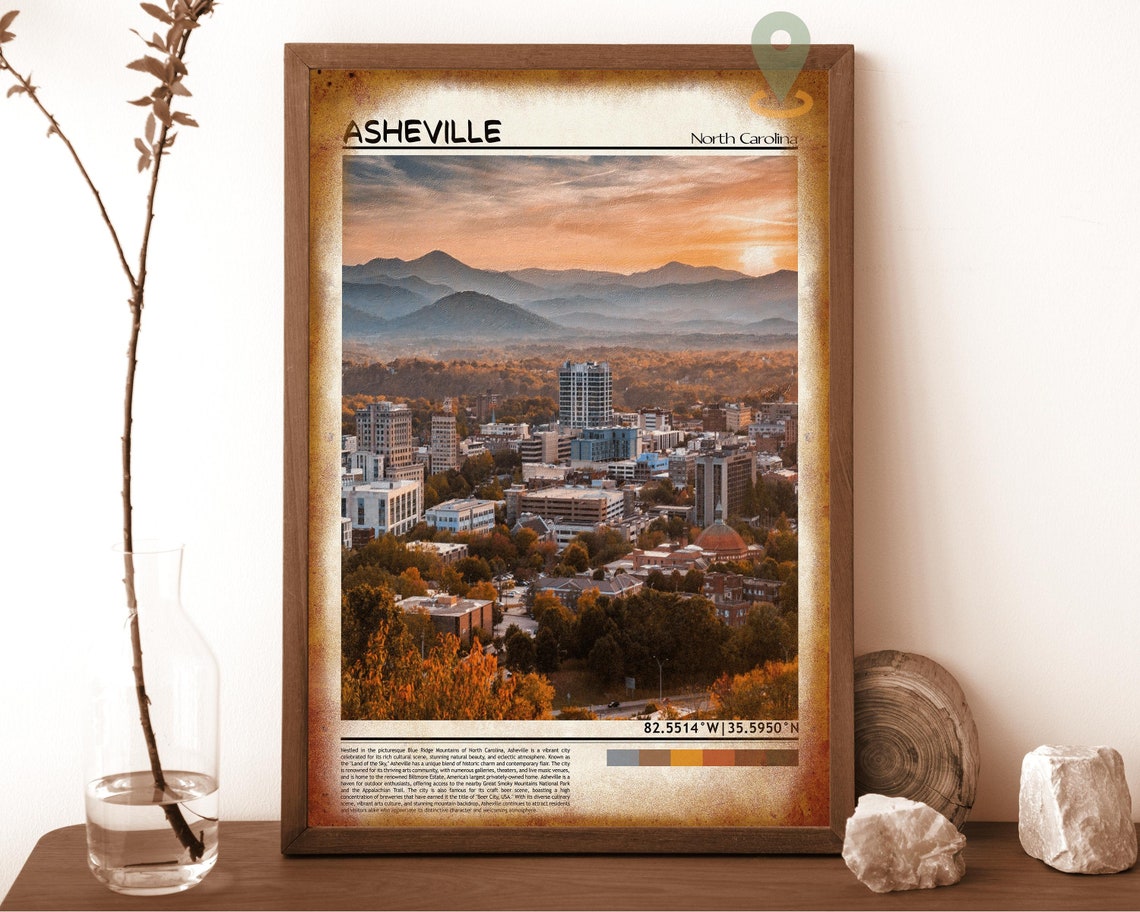 Asheville Print Asheville Wall Art Asheville Poster Asheville Photo Asheville Poster Print Asheville City Art Asheville North Carolina - Image 6