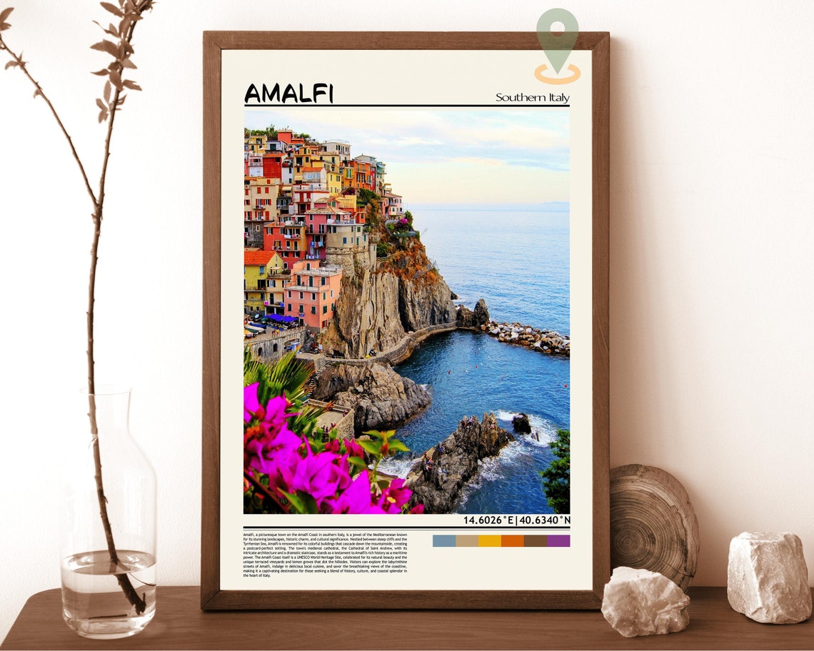 Amalfi Print Amalfi Wall Art Amalfi Poster Amalfi Photo Amalfi Poster Print Amalfi Wall Decor Italy Poster Print Amalfi Italy