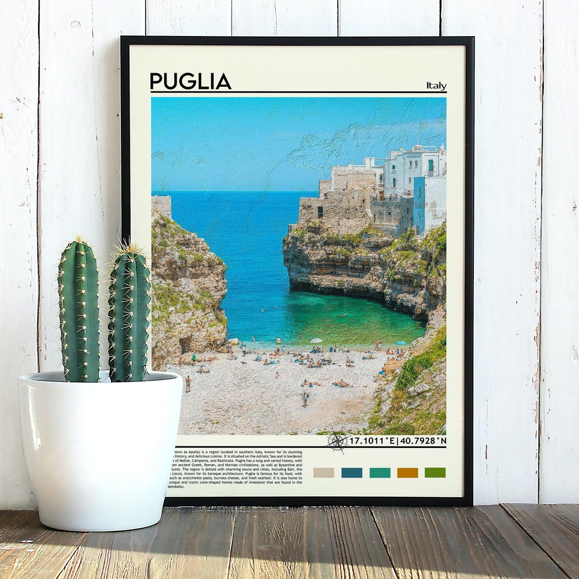 Puglia Print Puglia Poster Puglia Wall Art Puglia Travel Puglia Art Print Puglia Artwork Puglia Photo Puglia Italy Print Apulia Art - Image 3