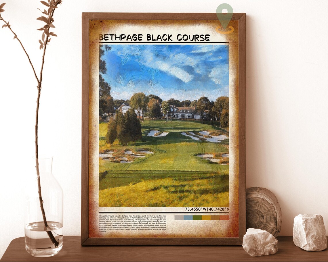 Bethpage Black Course Long Island Golf Championship Fairway Poster - Image 6