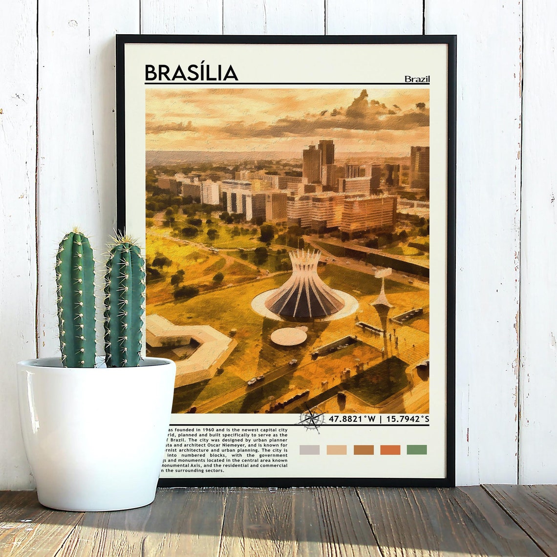 Braslia Print Braslia Art Braslia Poster Braslia Photo Braslia Painting Braslia Poster Braslia Art Work Brazil Poster Brazil - Image 2