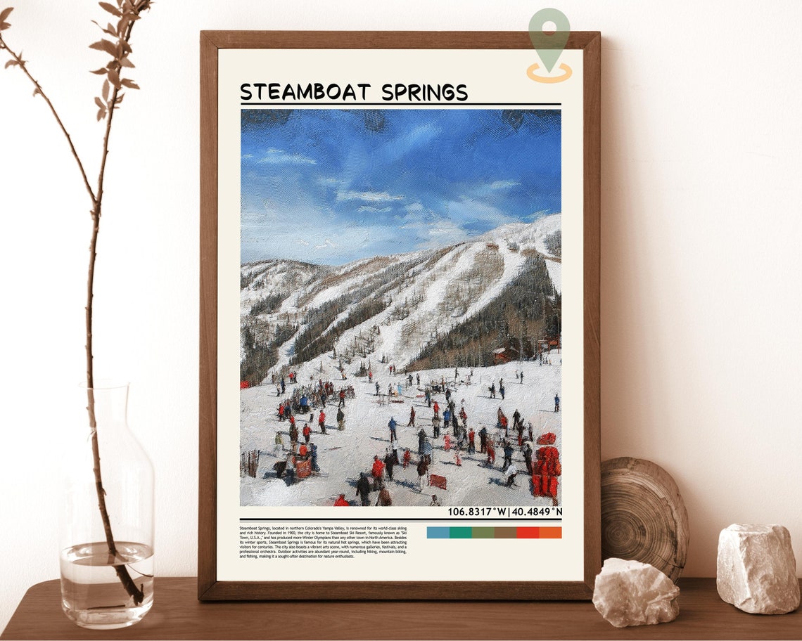 Steamboat Springs Print Steamboat Springs Poster Steamboat Springs Wall Art Steamboat Springs Colorado Poster Steamboat Springs Ski