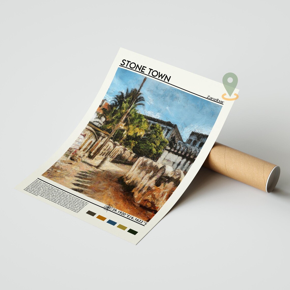 Stone Town Zanzibar Historic Street Stone Walls Travel Poster - Image 5