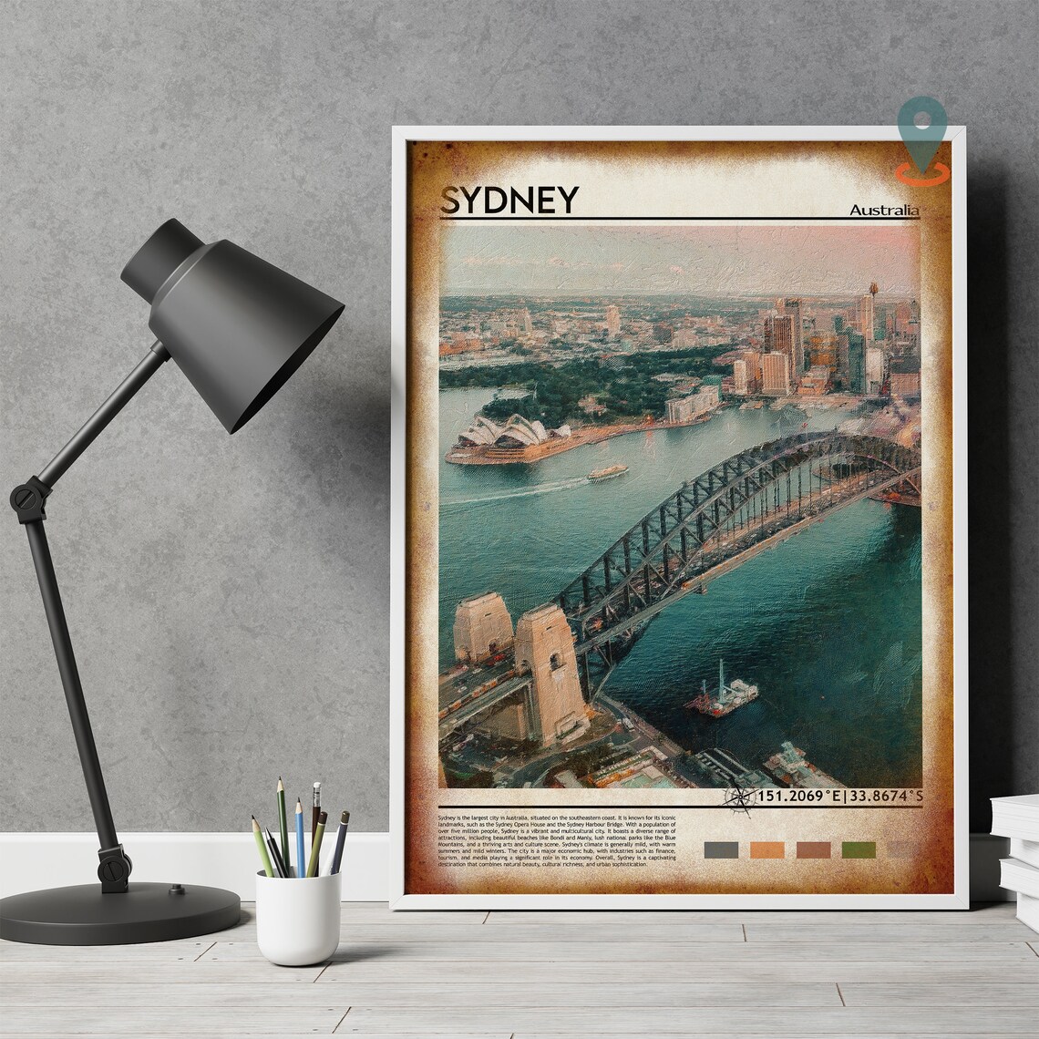 Sydney Print Sydney Poster Sydney Wall Art Sydney Travel Sydney Art Print Sydney Artwork Sydney Photo Sydney Australia Print - Image 4