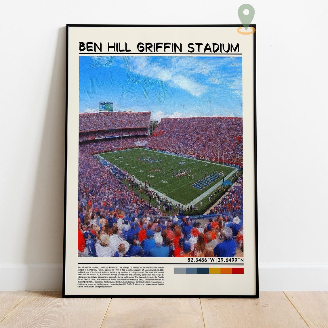 Ben Hill Griffin Stadium Florida Gators The Swamp Game Poster - Image 4