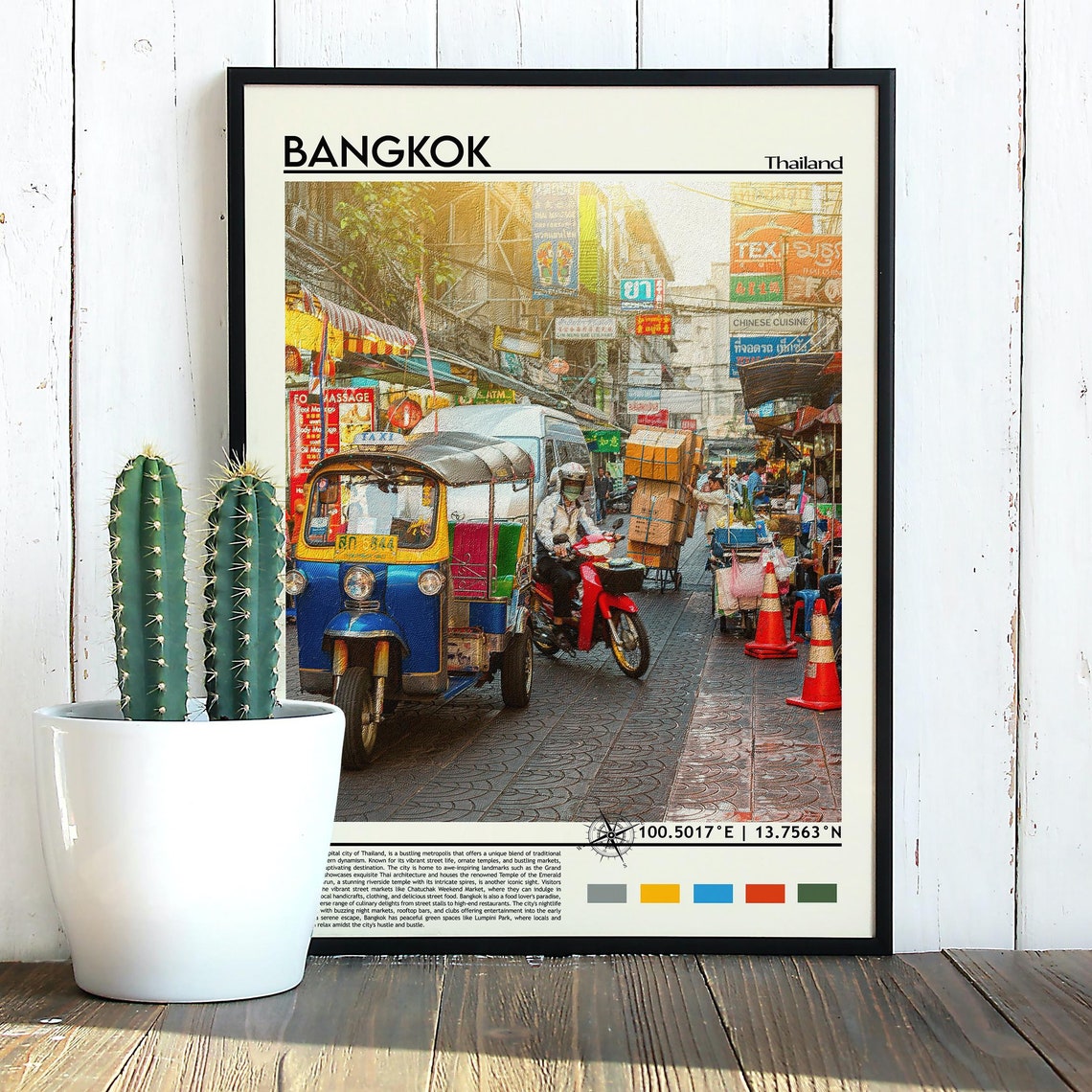 Bangkok Print Bangkok Poster Bangkok Wall Art Bangkok Travel Bangkok Art Print Bangkok Artwork Bangkok Photo Bangkok Thailand Print - Image 3