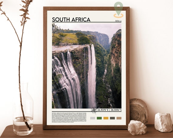 South Africa Print South Africa Poster South Africa Wall Art South Africa Travel South Africa Art Print South Africa Artwork Jozi Art