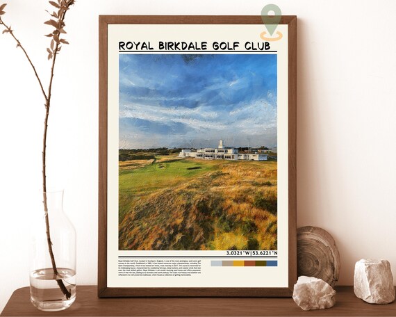 Royal Birkdale Golf Club England Links Course Clubhouse Poster